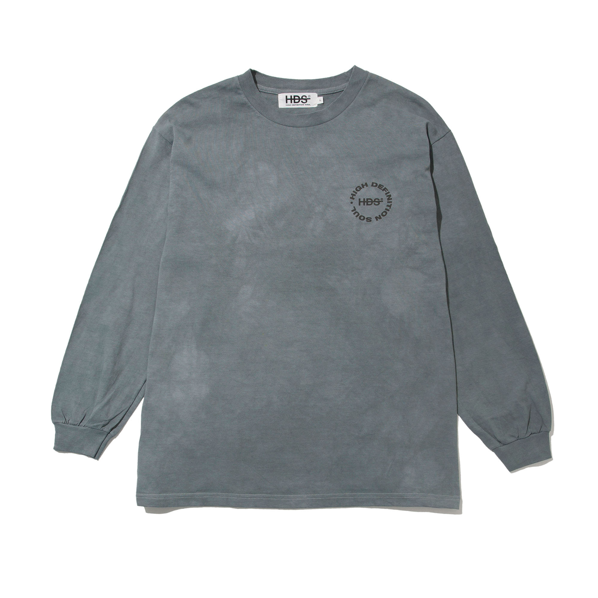 CL OVERDYED LS TEE - CHARCOAL